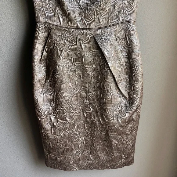Banana Republic Metallic Dark Gold Dress - Picture 4 of 8